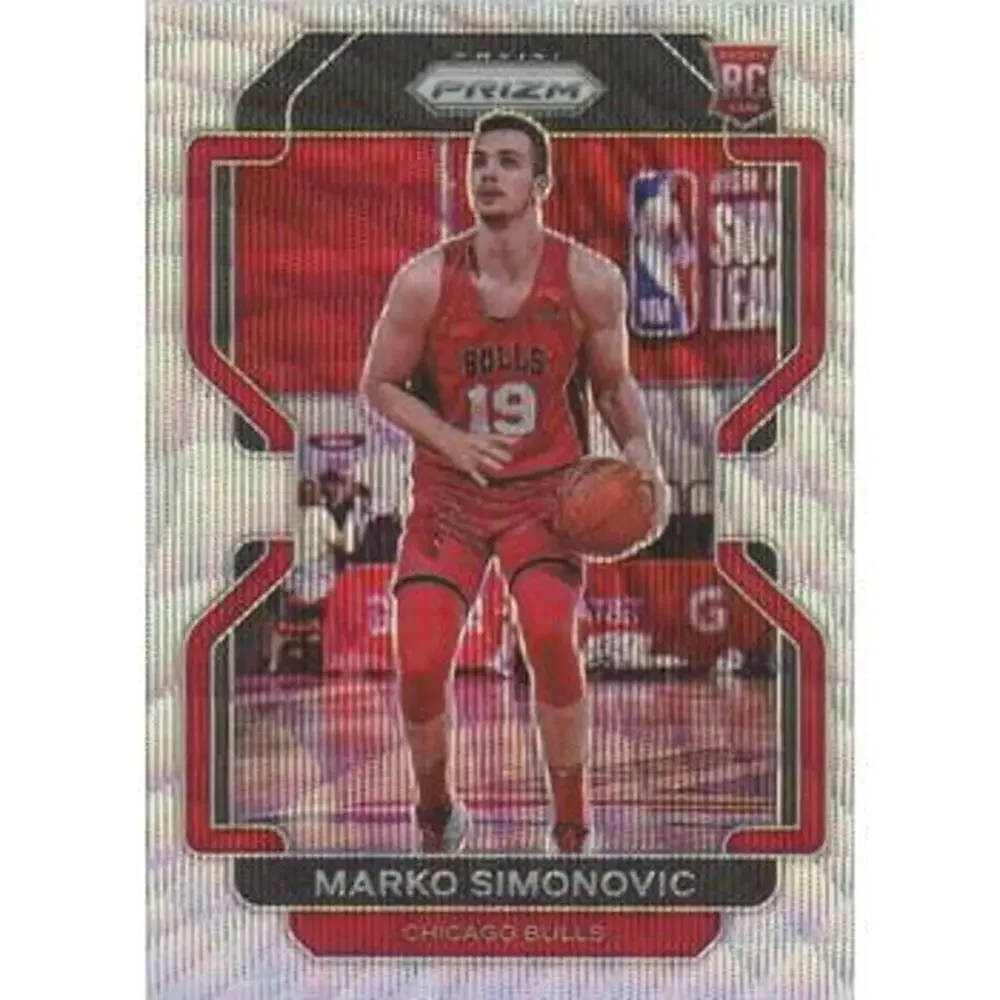 2021-22 Panini Silver Prizm Marko Simonovic RC 166 Chicago Bulls